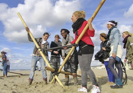 team-ausflug am meer